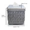 Tissue Box Cover | Resin Square Facial Tissue Box Holder | Chrome Finish
